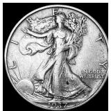 1937-S Walking Liberty Half Dollar ABOUT  UNCIRCU
