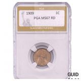 1909 Wheat Cent PGA MS67 RD