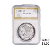 1884-CC Morgan Silver Dollar PGA MS64
