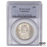 1893 Columbian Expo Half Dollar PCGS AU58