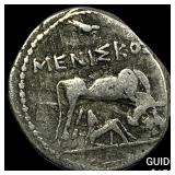 260-167/98 BC Illyria Silver Drachm NEARLY UNCIRCU