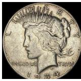 1934-S Silver Peace Dollar NEARLY UNCIRCULATED