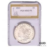 1921 Morgan Silver Dollar PGA MS63 PL