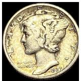 1927-D Silver Mercury Dime LIGHTLY CIRCULATED