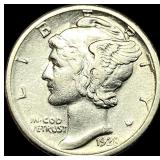 1928-S Silver Mercury Dime NEARLY  UNCIRCULATED