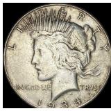 1934-D Silver Peace Dollar NEARLY UNCIRCULATED