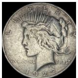 1927-D Silver Peace Dollar CLOSELY UNCIRCULATED