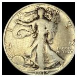 1938-D Walking Liberty Half Dollar LIGHTLY  CIRCU