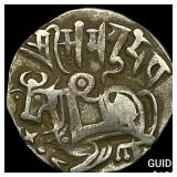 700-1000 AD India Rajput Silver Jital NEARLY UNCIR