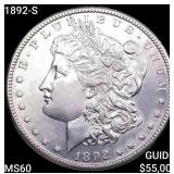 1892-S Morgan Silver Dollar UNCIRCULATED
