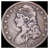 1834 Capped Bust Half Dollar NICELY CIRCULATED