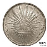 1903Mo AM Mexico Silver Peso CHOICE AU