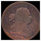 1806 Copper Half Cent NICELY CIRCULATED