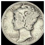 1921 Mercury Dime NICELY CIRCULATED