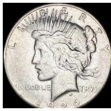 1926-S Silver Peace Dollar CHOICE AU