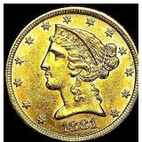 1881 $5 Liberty Head Half Eagle UNCIRCULATED