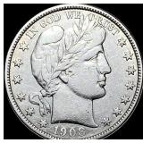 1908-O Barber Half Dollar NEARLY UNCIRCULATED