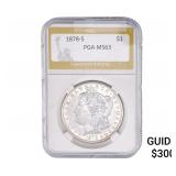 1878-S Morgan Silver Dollar PGA MS63