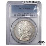 1878-S Morgan Silver Dollar PCGS MS63