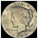 1935-S Silver Peace Dollar ABOUT UNCIRCULATED