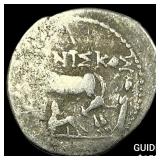 260-167/98 BC Illyria Silver Drachm NEARLY UNCIRCU