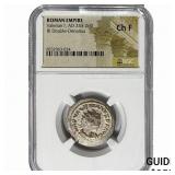 Roman Valerian I, AD 253-260 BI Dbl-Denarius NGC