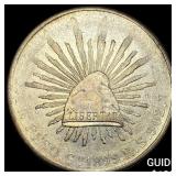 1899Go RS Mexico Silver Peso NEARLY UNCIRCULATED