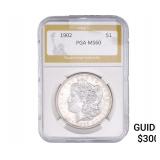 1902 Morgan Silver Dollar PGA MS60