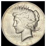 1921 Silver Peace Dollar LIGHTLY CIRCULATED