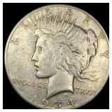 1934 Silver Peace Dollar LIGHTLY CIRCULATED