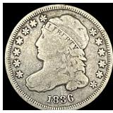 1836 Capped Bust Dime NICELY CIRCULATED