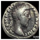 177-192 Roman Commodus Silver Denarius NEARLY UNCI