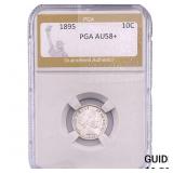 1895 Barber Dime PGA AU58+