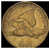 1857 Flying Eagle Cent NEARLY UNCIRCULATED