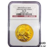 2006 United States Buffalo 1oz Gold $50 NGC MS70