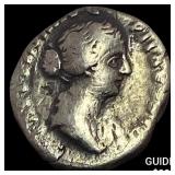147-176 AD Roman Faustina Jr. Silver Denarius NEAR