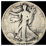 1921-S Silver Walking Liberty Half Dollar NICELY C