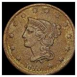 1840 Braided Hair Large Cent NEARLY UNCIRCULATED