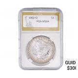 1902-O Morgan Silver Dollar PGA MS64