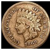 1868 Indian Head Cent NICELY CIRCULATED