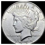 1934-S Silver Peace Dollar CLOSELY  UNCIRCULATED