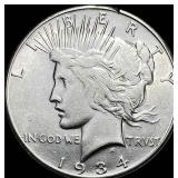 1934-S Silver Peace Dollar CLOSELY  UNCIRCULATED