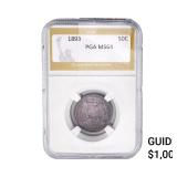 1893 Isabella Silver Half Dollar PGA MS64