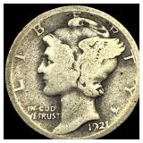 1921 Silver Mercury Dime NICELY CIRCULATED