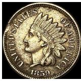 1859 Copper-Nickel Indian Head Cent CHOICE AU