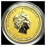 2013 1/10 oz Gold Australia $15 War Memorial GEM P