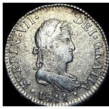 1811 Silver 2 Reales Spain Ferdinand VII HIGH GRAD