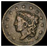 1837 Coronet Head Large Cent LIGHTLY  CIRCULATED