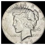 1926-S Silver Peace Dollar CHOICE AU