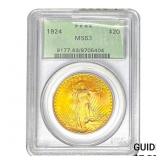1924 $20 Gold Double Eagle PCGS MS63